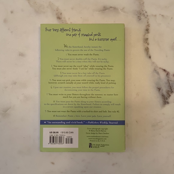 The sisterhood of the traveling pants Ann Brashares book - Picture 3 of 3